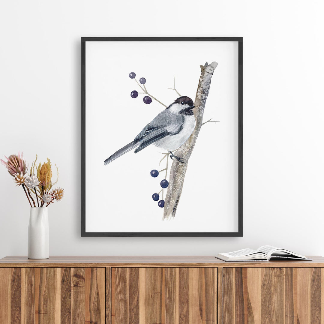 Black-capped Chickadee Art - Brett Blumenthal Art