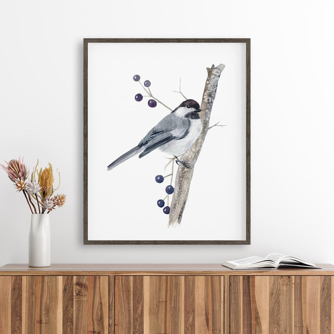 Black-capped Chickadee Art - Brett Blumenthal Art