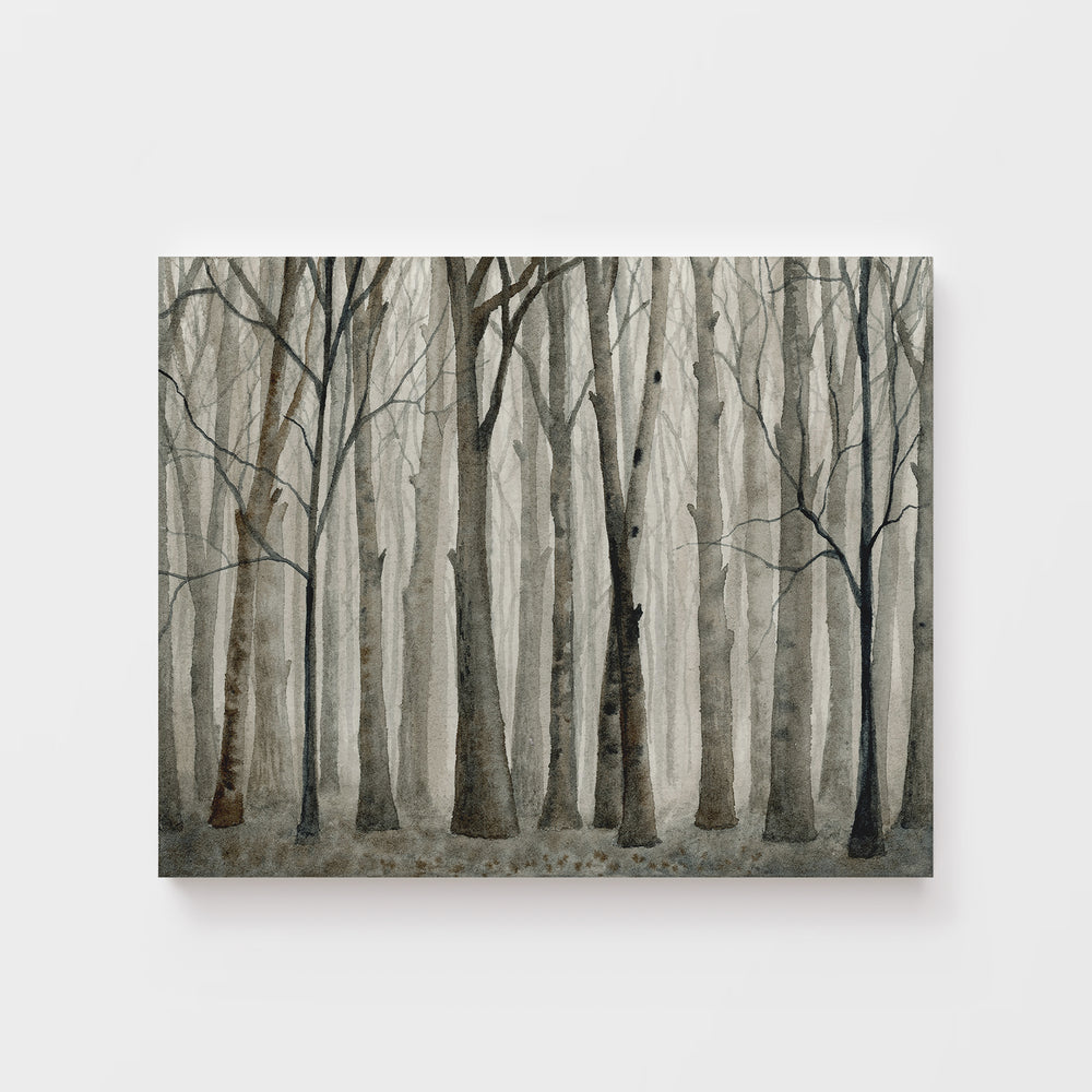 Misty Forest Watercolor Landscape - Brett Blumenthal Art