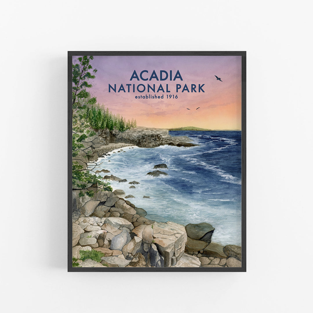 Affiche du parc national Acadia