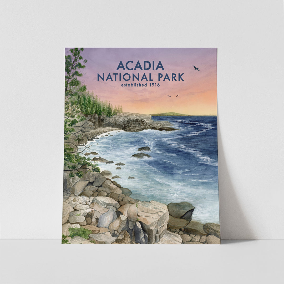 Acadia National Park Poster - Brett Blumenthal Art