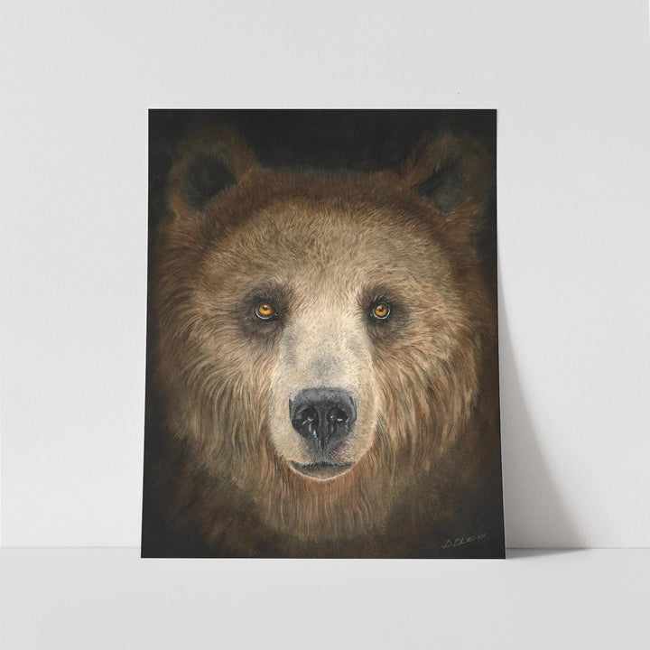 Brown Bear Watercolor Print