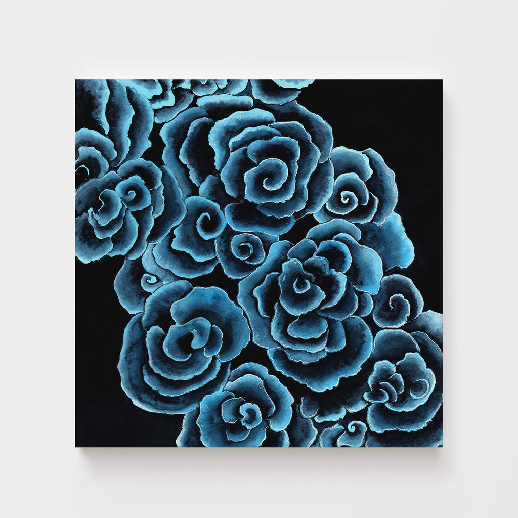 Bioluminescent Coral Ocean Art | Luminescence Print – Brett