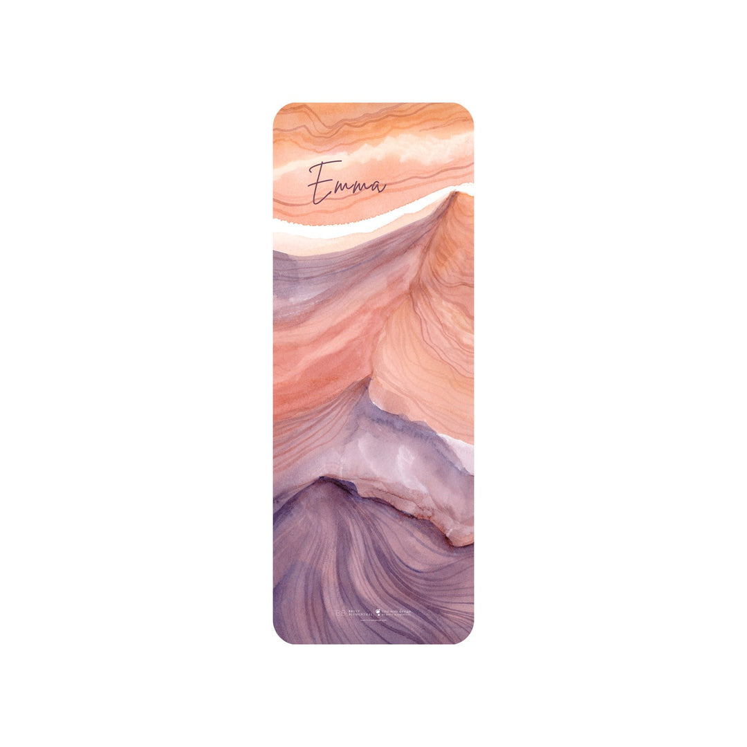 Personalized Yoga Mat with Canyon Theme