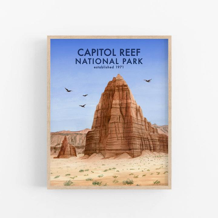 Affiche du parc national de Capitol Reef