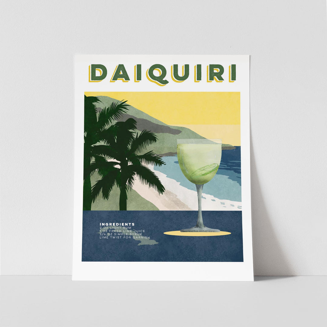 Daiquiri Cocktail Poster