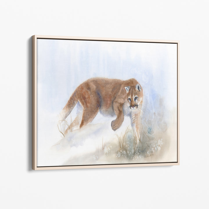 Edge Walker — Mountain Lion Watercolor Fine Art - Brett Blumenthal Art