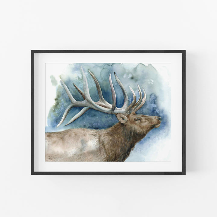 Elder of the Ridge | Elk Wildlife Art Print