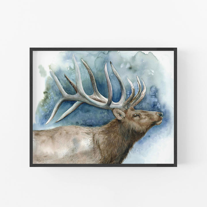 Elder of the Ridge | Elk Wildlife Art Print