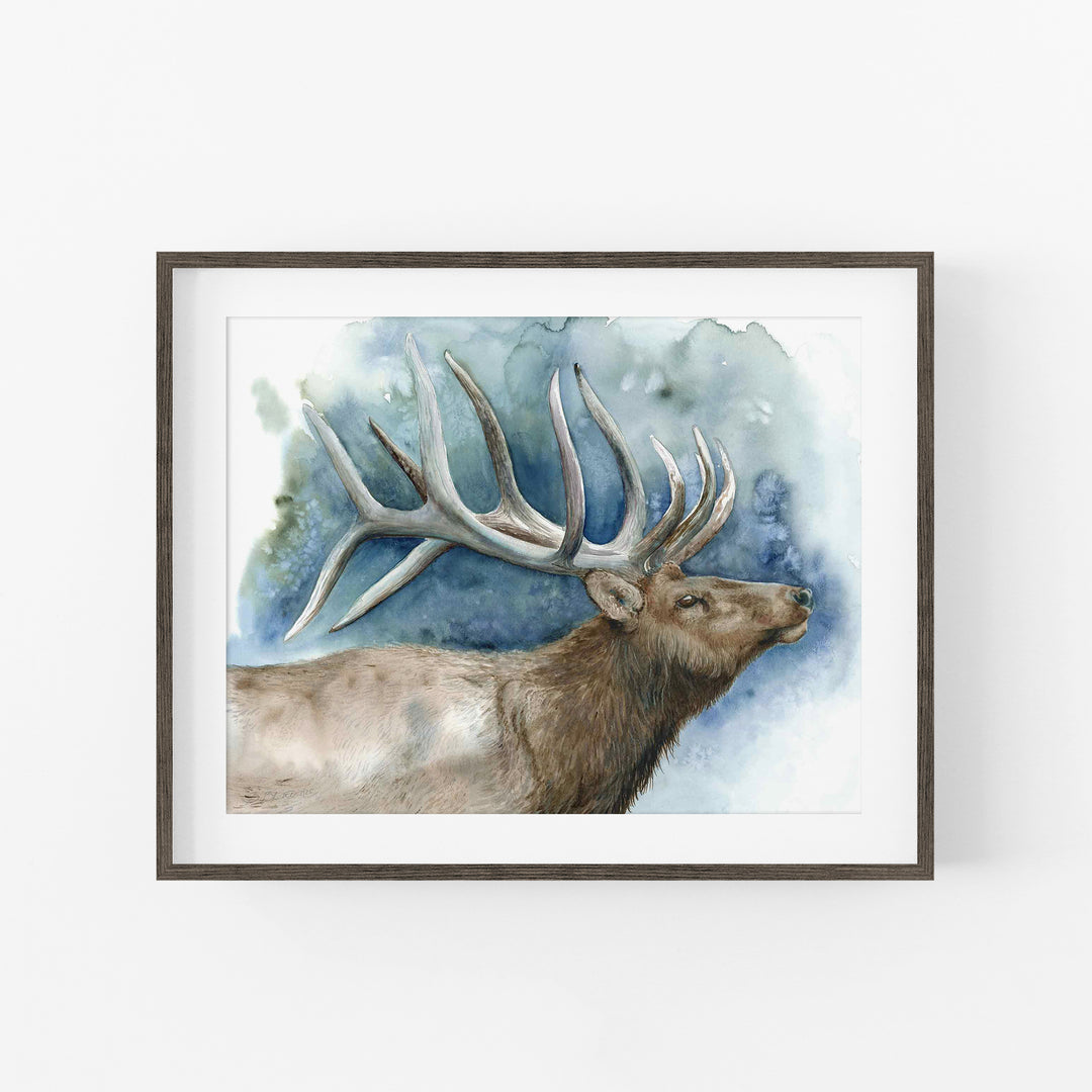 Elder of the Ridge | Elk Wildlife Art Print
