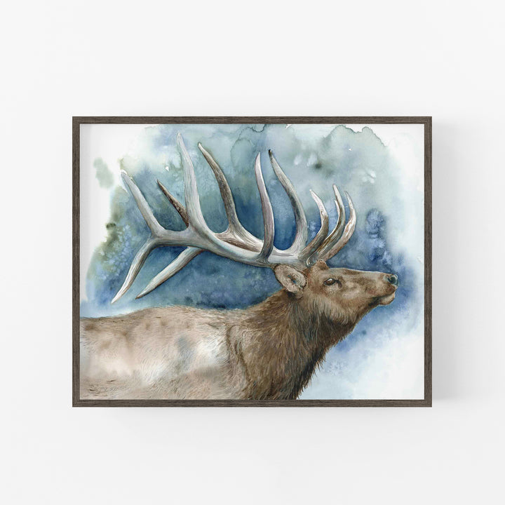 Elder of the Ridge | Elk Wildlife Art Print