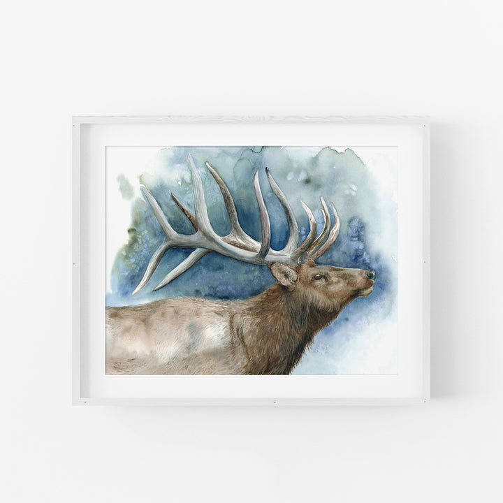 Elder of the Ridge | Elk Wildlife Art Print