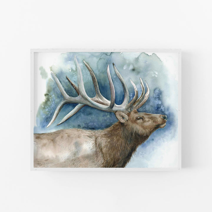 Elder of the Ridge | Elk Wildlife Art Print