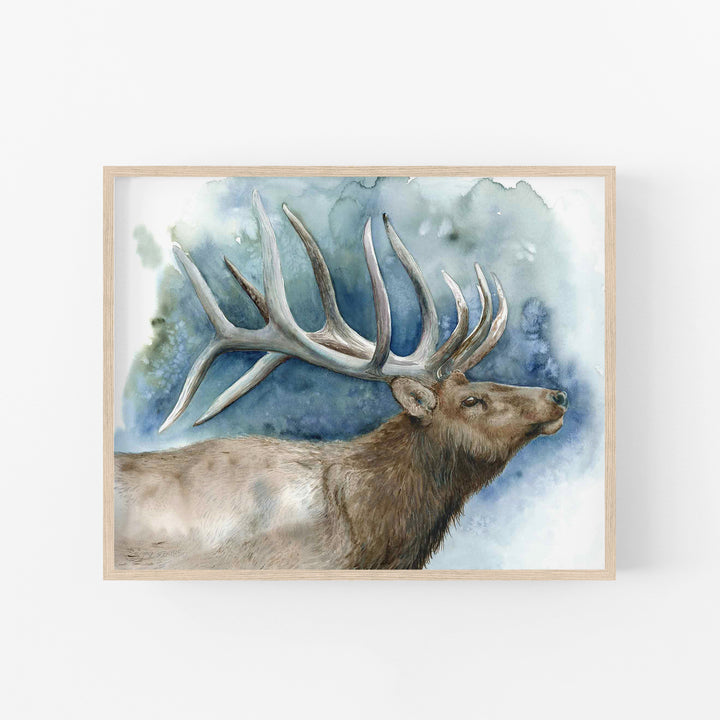 Elder of the Ridge | Elk Wildlife Art Print