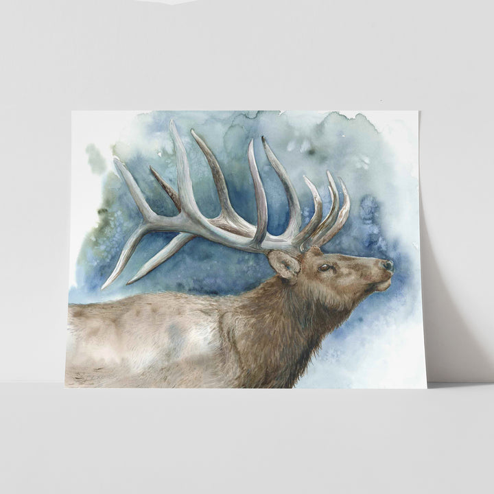 Elder of the Ridge | Elk Wildlife Art Print
