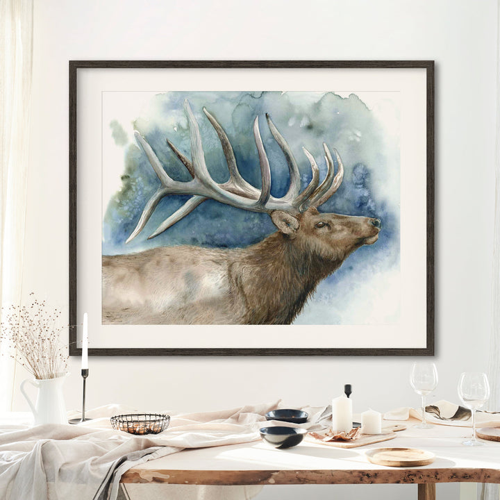 Elder of the Ridge | Elk Wildlife Art Print