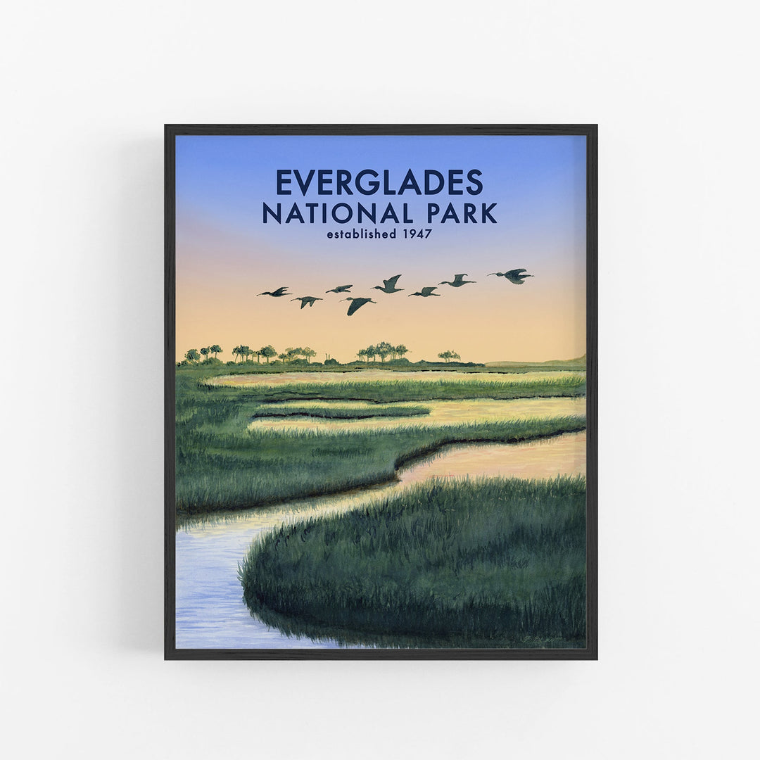 Affiche du parc national des Everglades