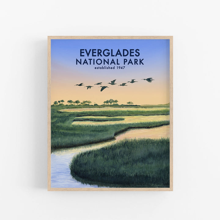 Affiche du parc national des Everglades