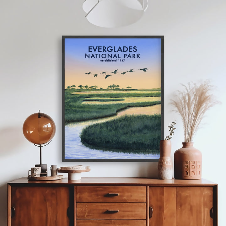 Affiche du parc national des Everglades