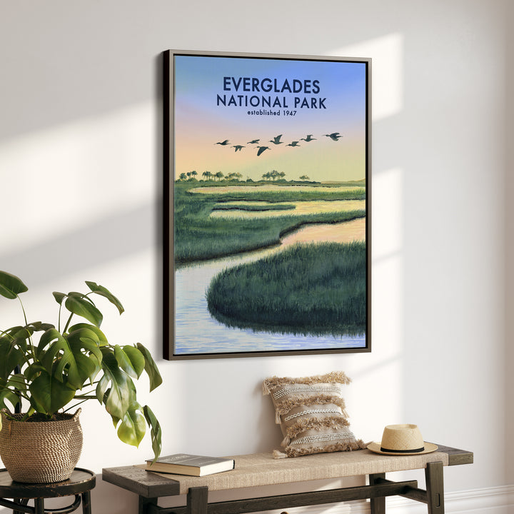 Affiche du parc national des Everglades