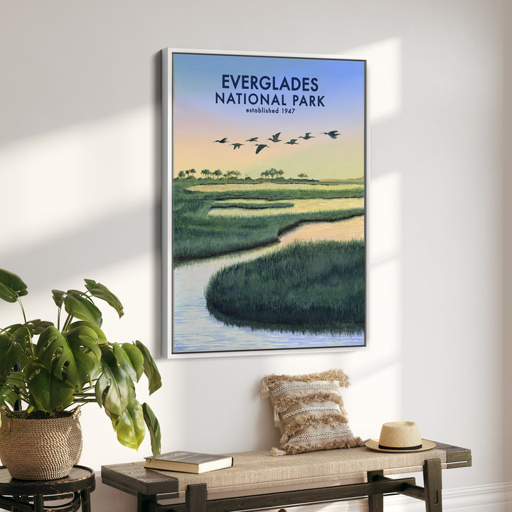 Affiche du parc national des Everglades