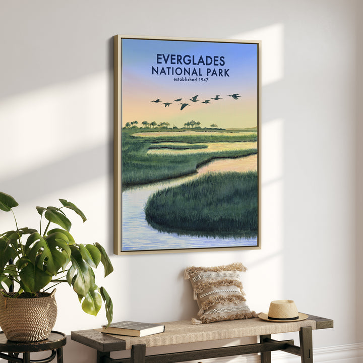 Affiche du parc national des Everglades