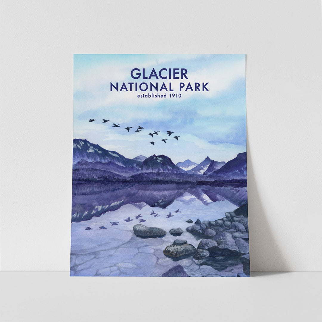 Décoration de voyage du parc national des Glaciers