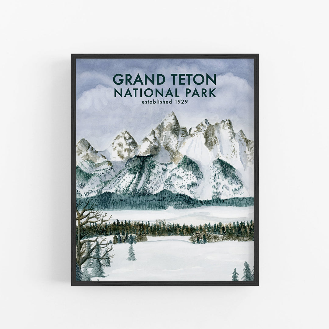 Affiche du parc national de Grand Teton