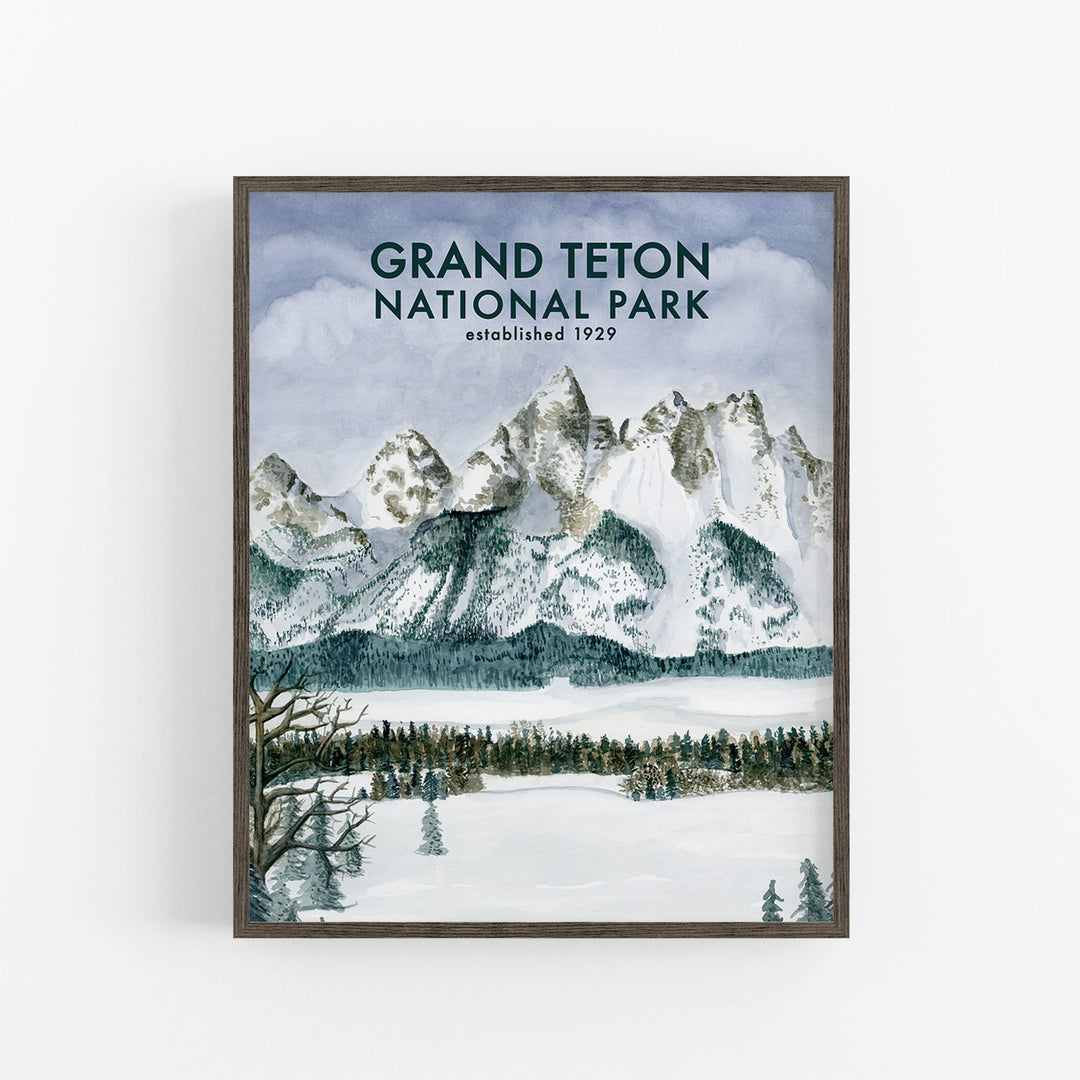 Affiche du parc national de Grand Teton