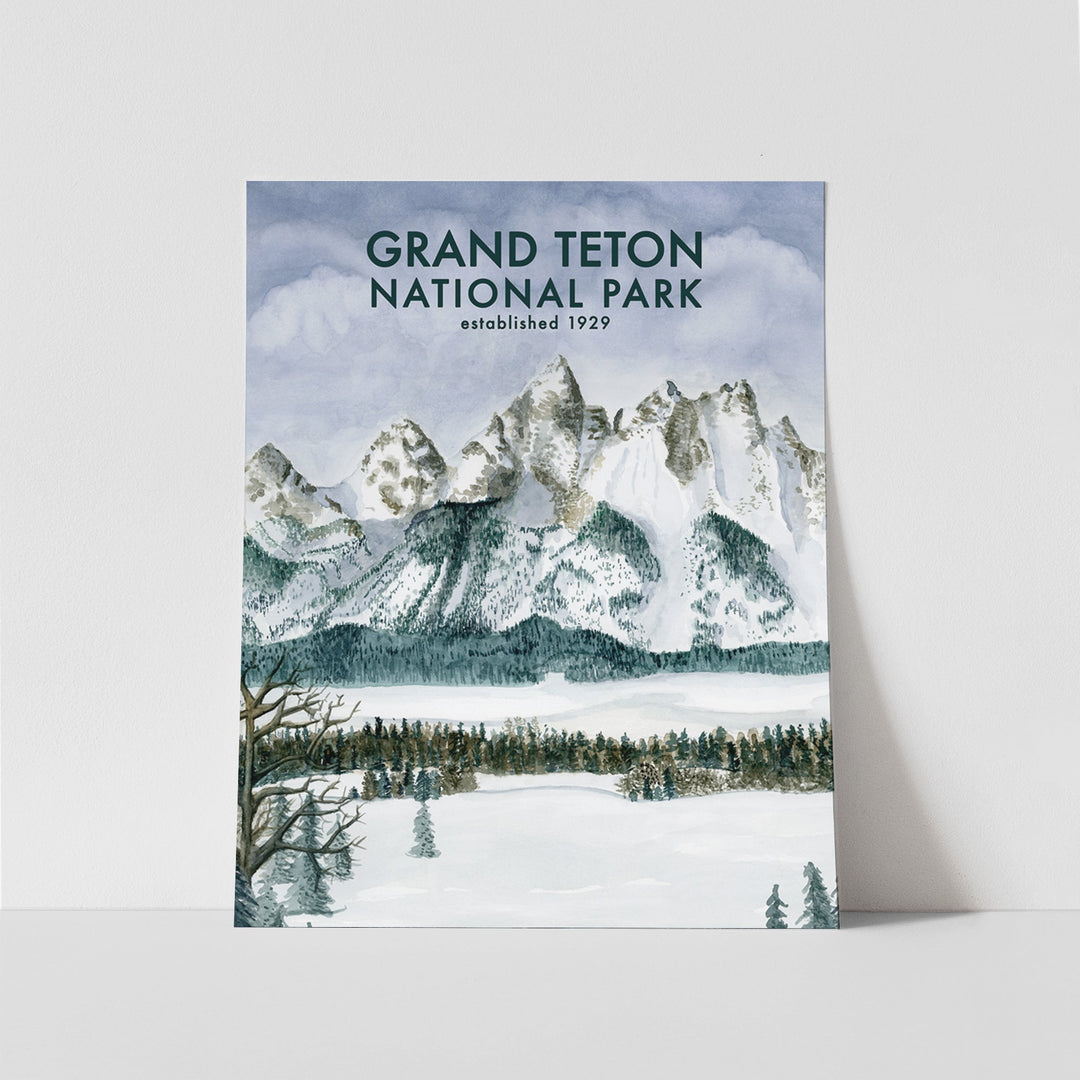 Affiche du parc national de Grand Teton