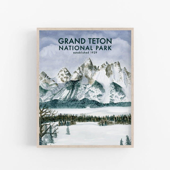 Affiche du parc national de Grand Teton