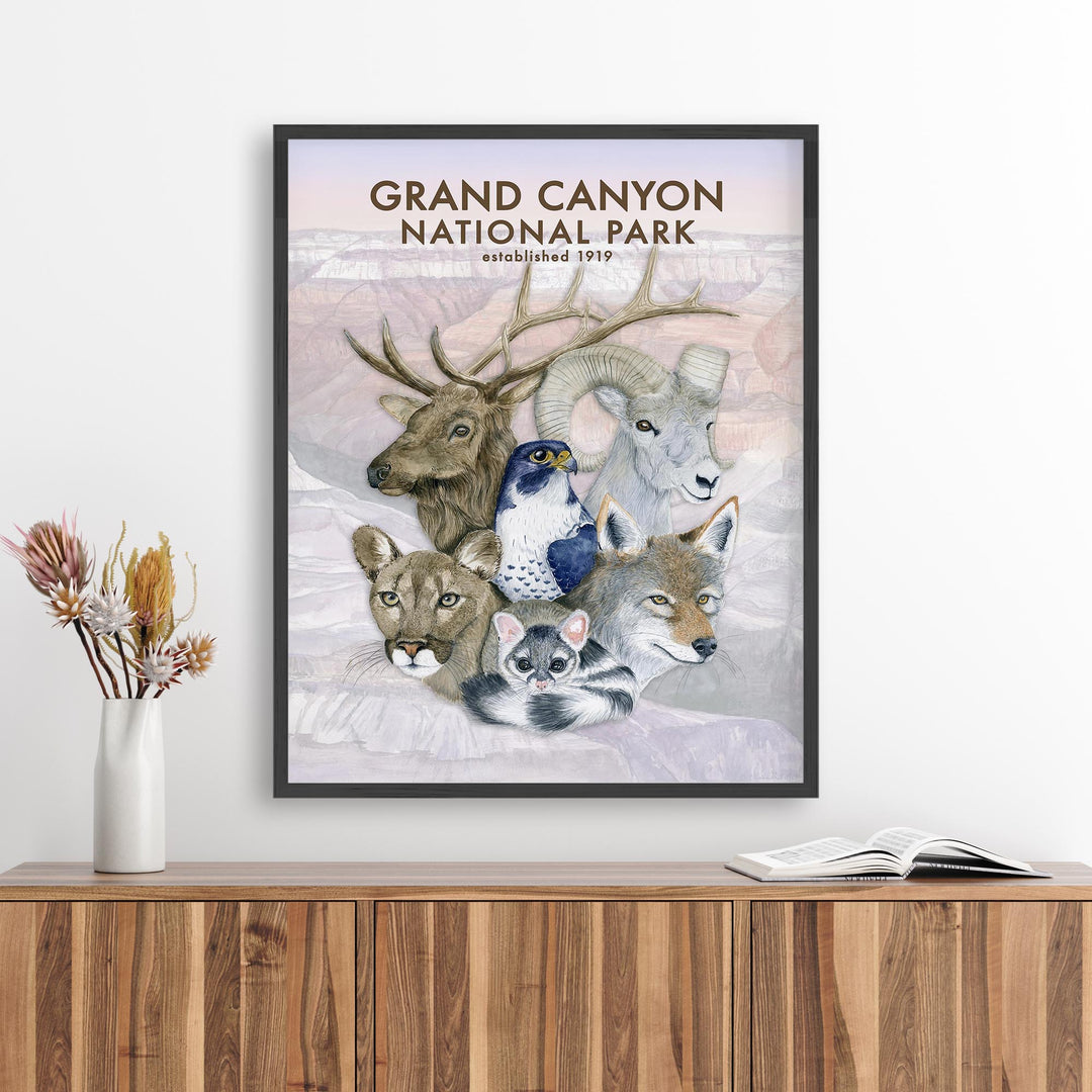 Grand Canyon National Park Wildlife Poster - Brett Blumenthal Art