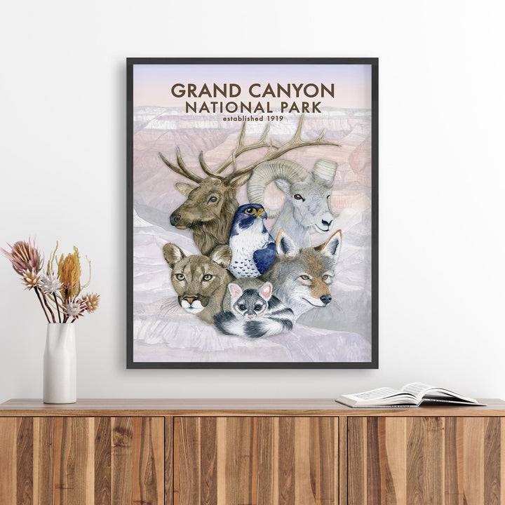 Affiche sur la faune du parc national du Grand Canyon