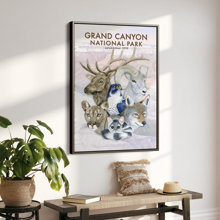 Affiche sur la faune du parc national du Grand Canyon