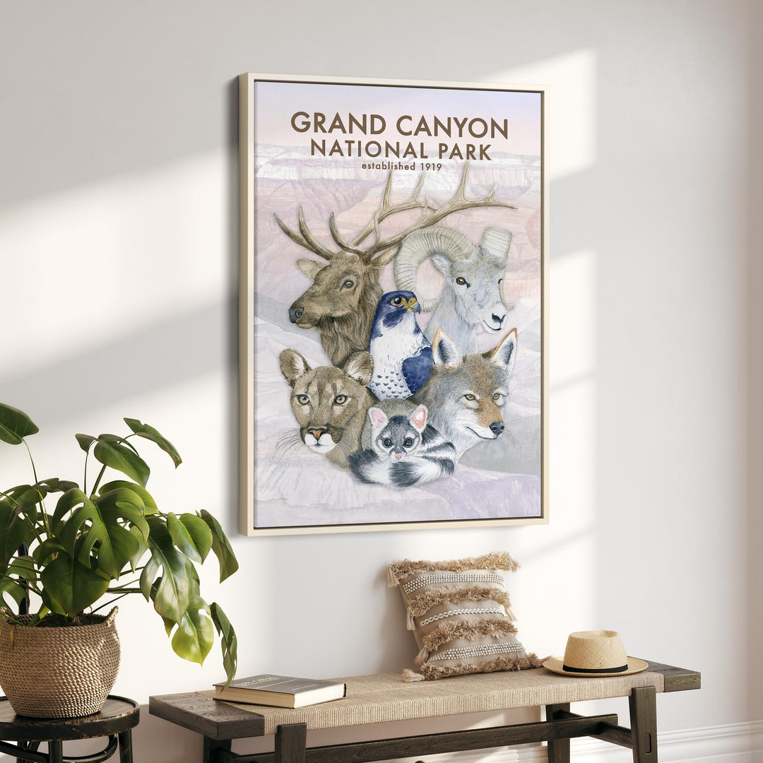 Affiche sur la faune du parc national du Grand Canyon