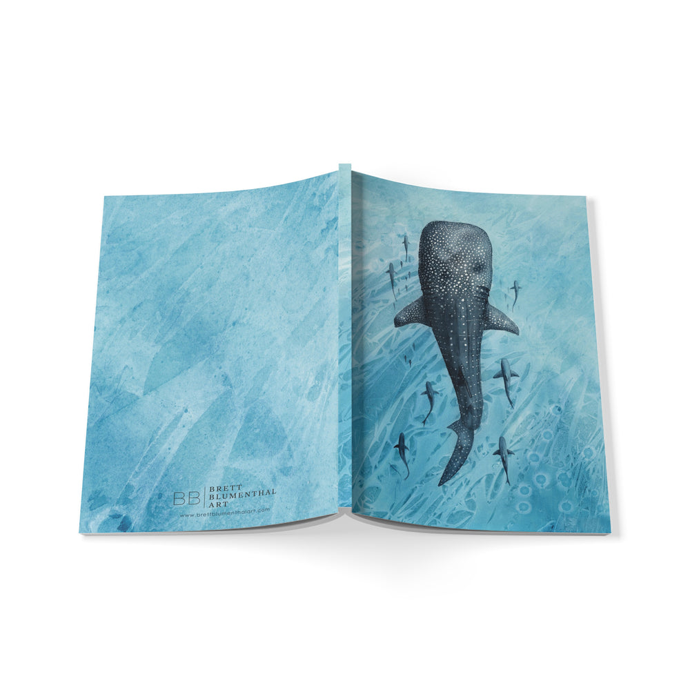 Whale Shark Journal Open Face Down