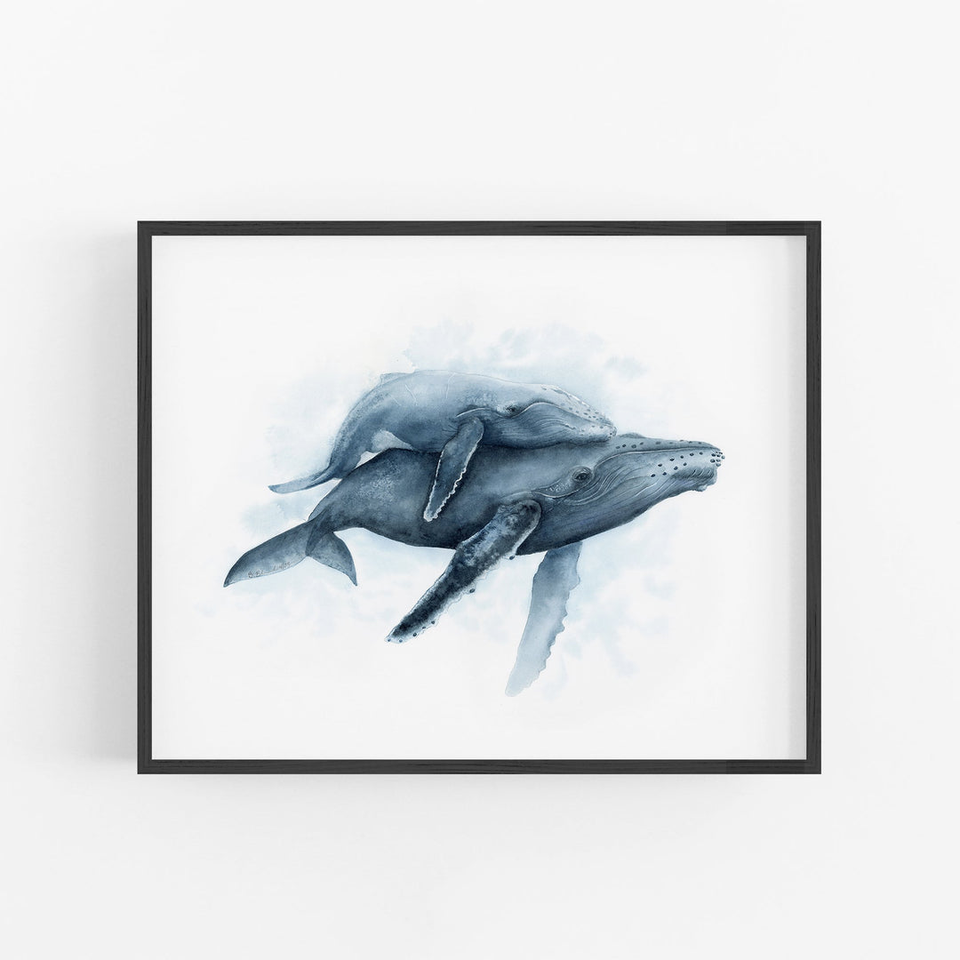 "Time to Breathe" Humpback Whale Print - Brett Blumenthal Art