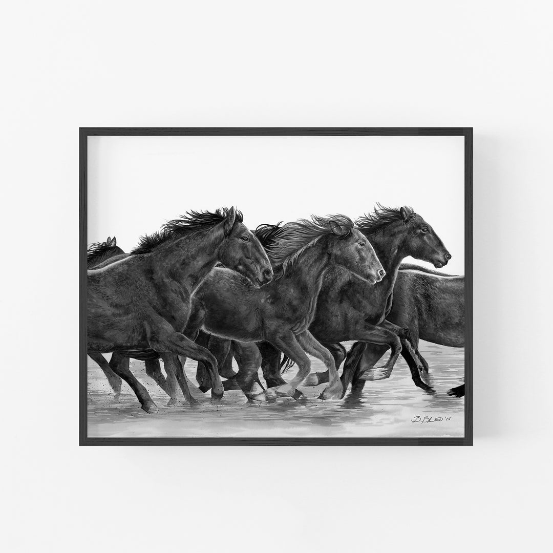 In This Together | Black and White Edition - Brett Blumenthal Art