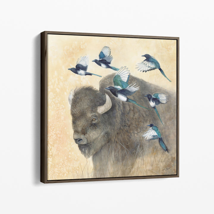 In Good Company | Bison Watercolor Print