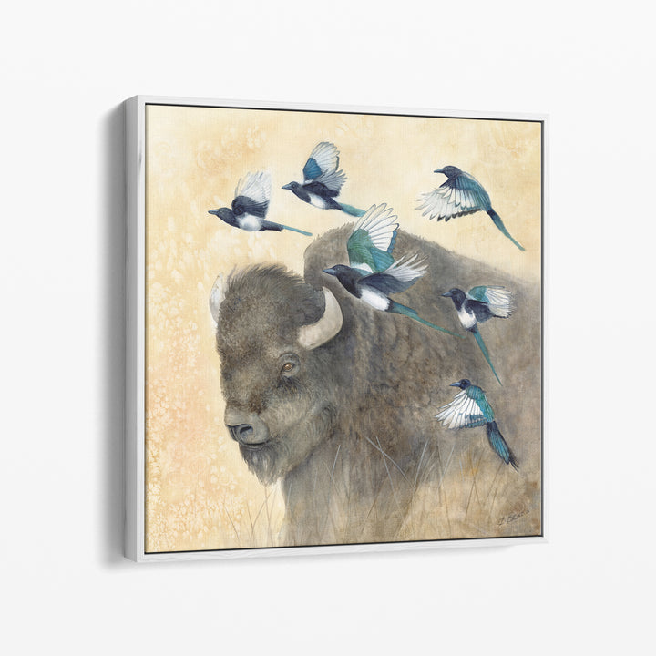 In Good Company | Bison Watercolor Print