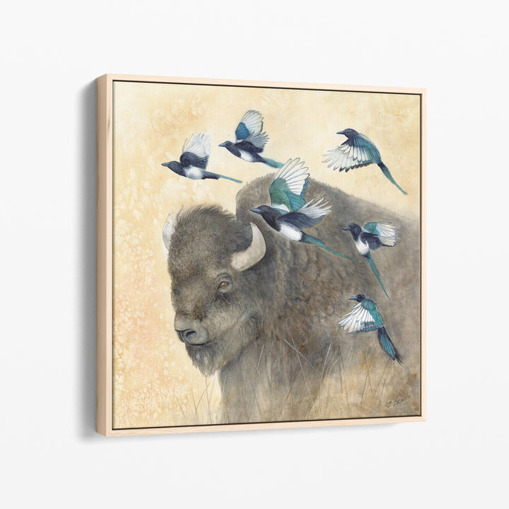 In Good Company | Bison Watercolor Print