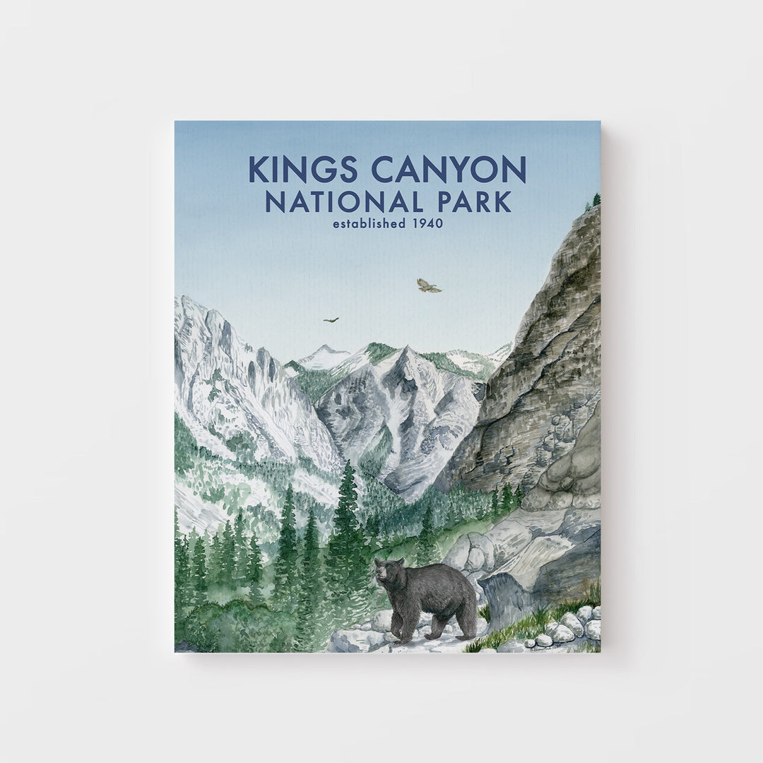 Affiche du parc national de Kings Canyon