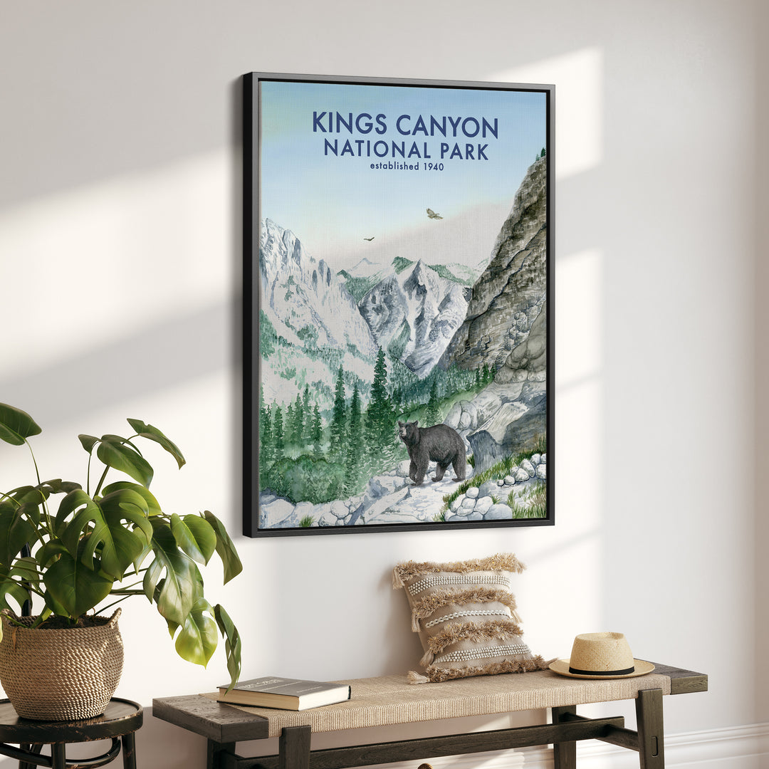 Affiche du parc national de Kings Canyon