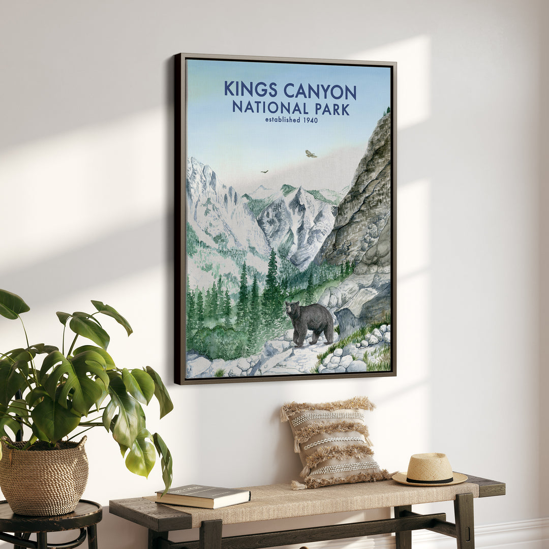 Affiche du parc national de Kings Canyon