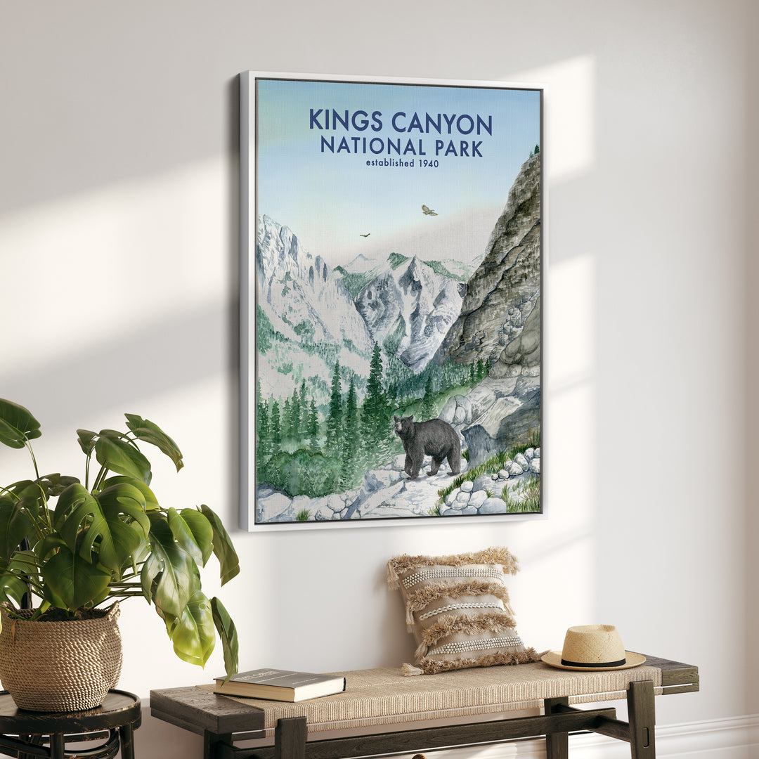 Affiche du parc national de Kings Canyon