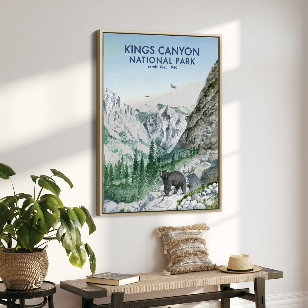 Affiche du parc national de Kings Canyon