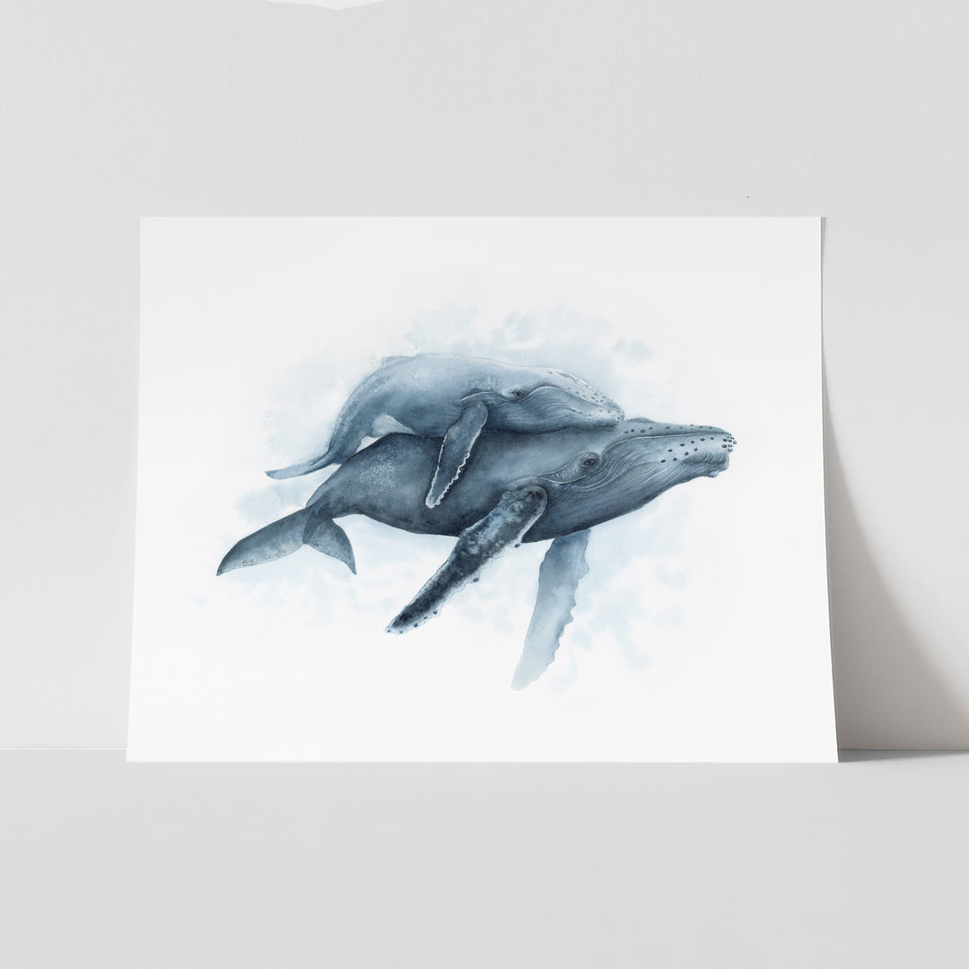 "Time to Breathe" Humpback Whale Print