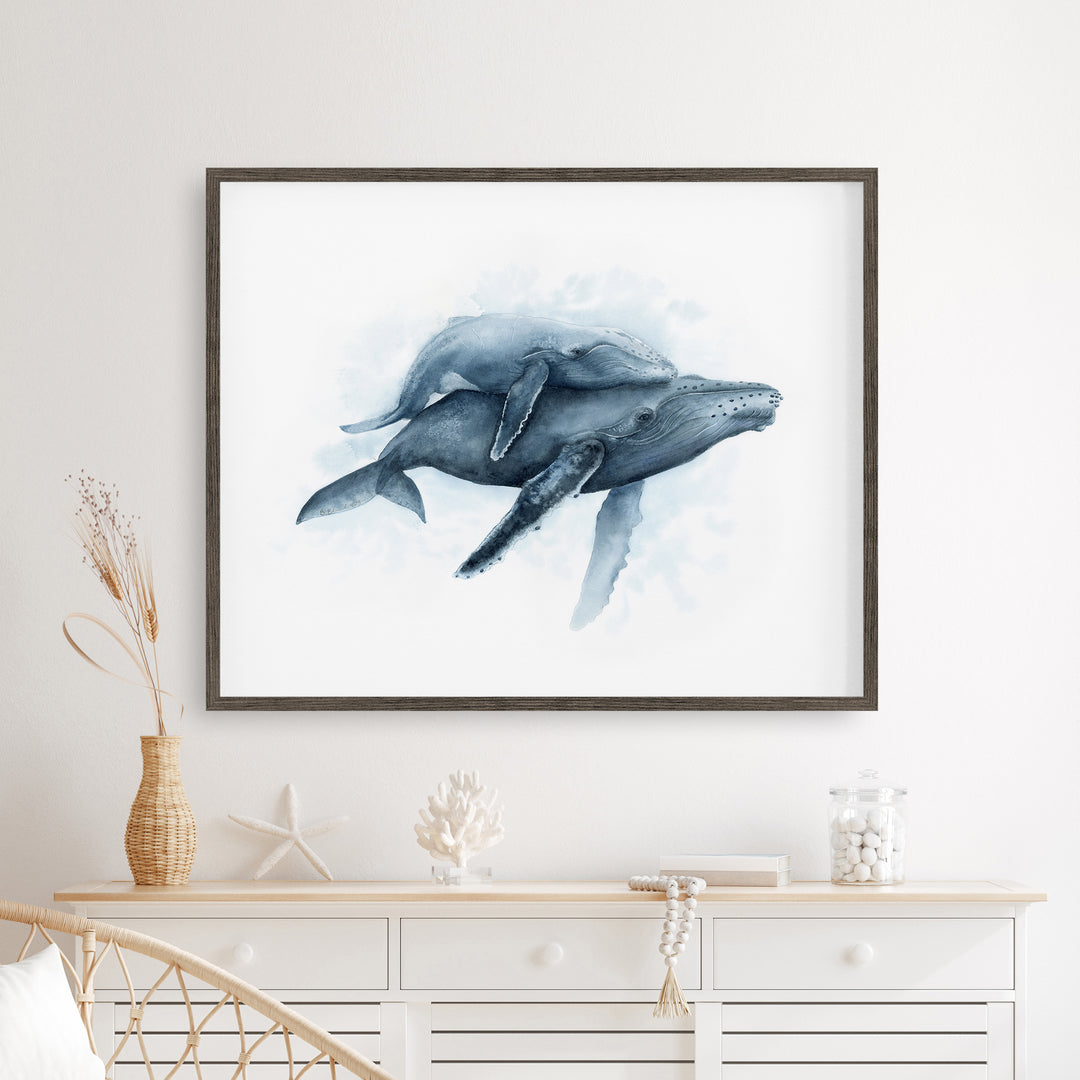 "Time to Breathe" Humpback Whale Print - Brett Blumenthal Art