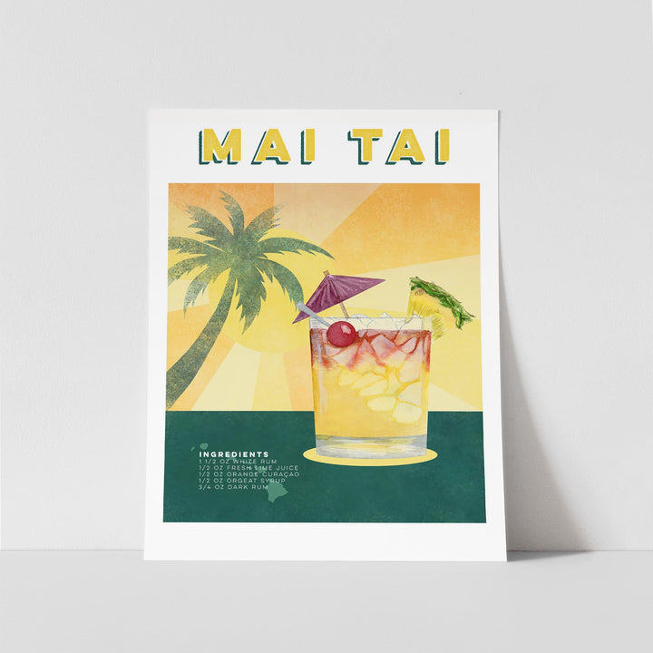 Mai Tai Cocktail Art