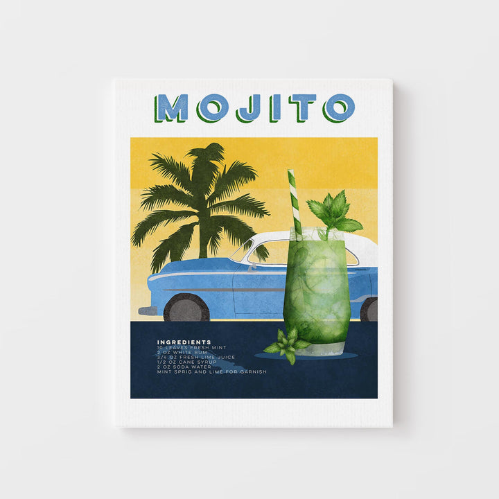 Mojito Cocktail Poster